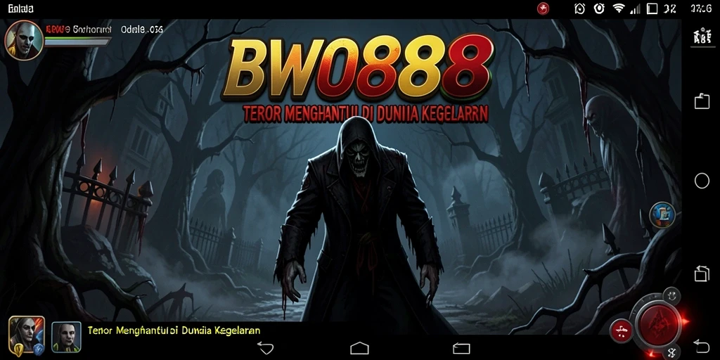Screenshot menampilkan momen menyeramkan dalam gameplay BWO888.