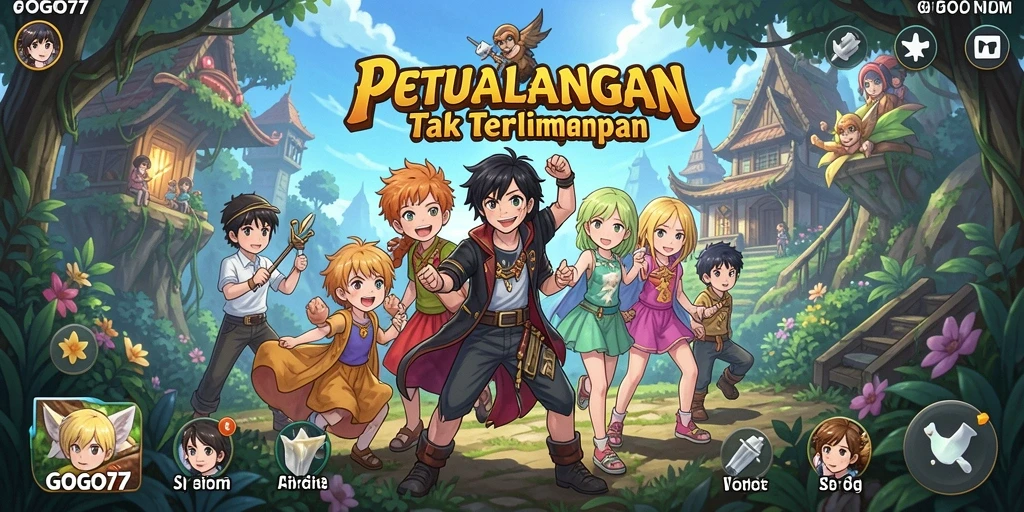 Gameplay GOGO77 dengan karakter anime yang menarik dan menantang.