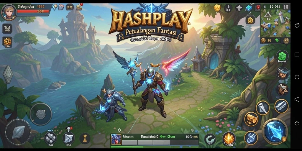 Tampilan gameplay seru dari HASHPLAY yang menampilkan pertarungan epik.