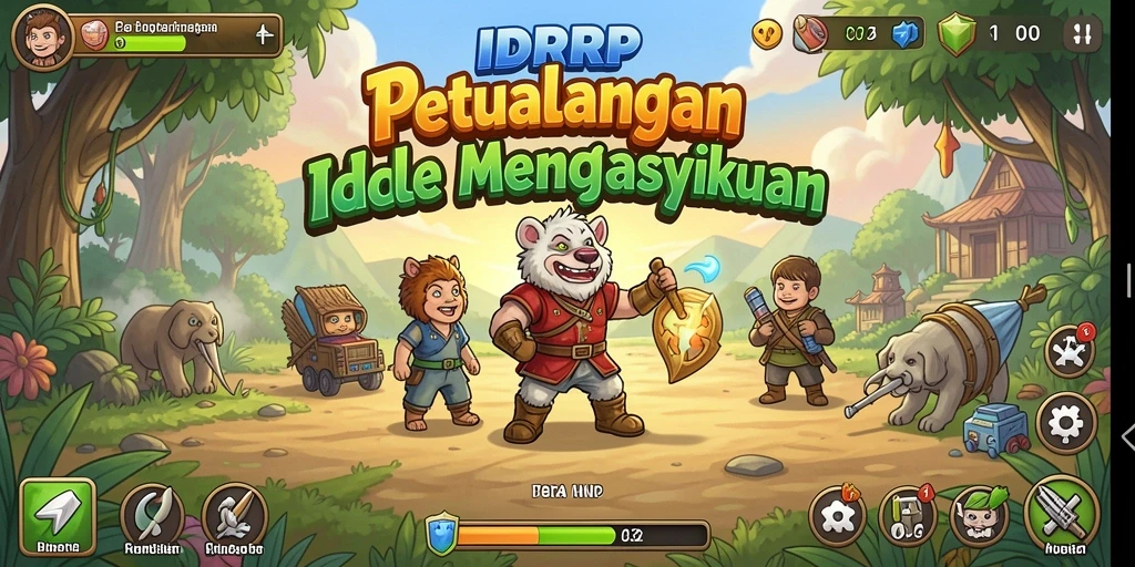 Tampilan gameplay yang menarik dan interaktif di dalam IDRRP.