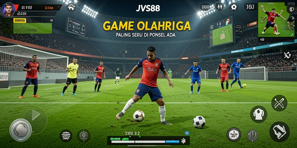 Tampilan seru gameplay JVS88 dengan aksi olahraga yang mendebarkan.