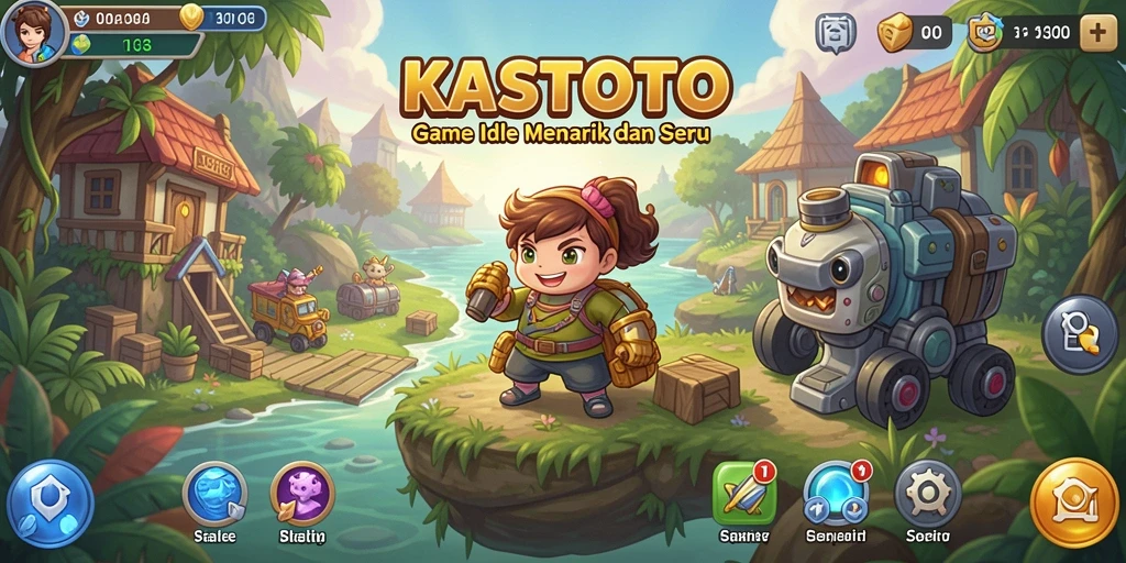 Tampilan gameplay KASTOTO yang menarik dan dinamis.