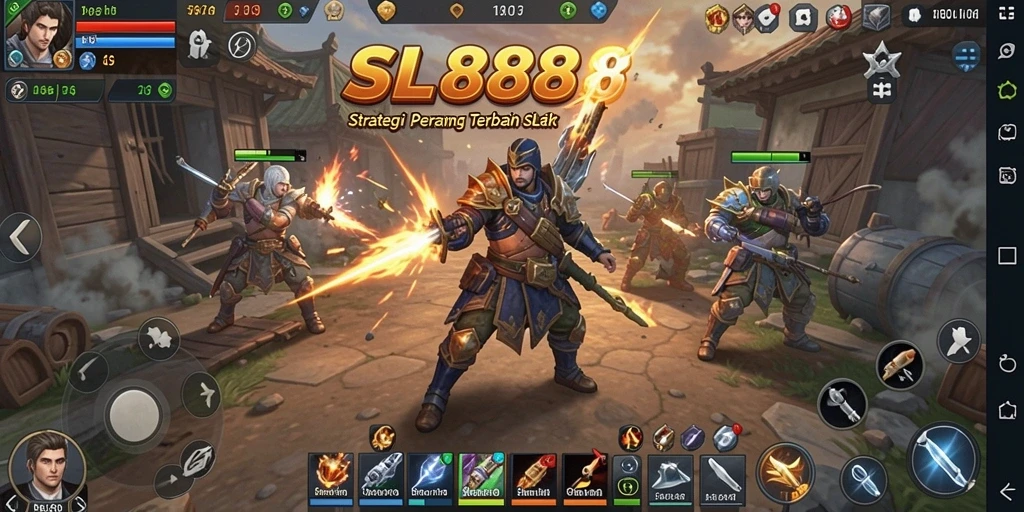 Tampilan gameplay menarik dari SL888 dengan aksi SLG yang mendebarkan.
