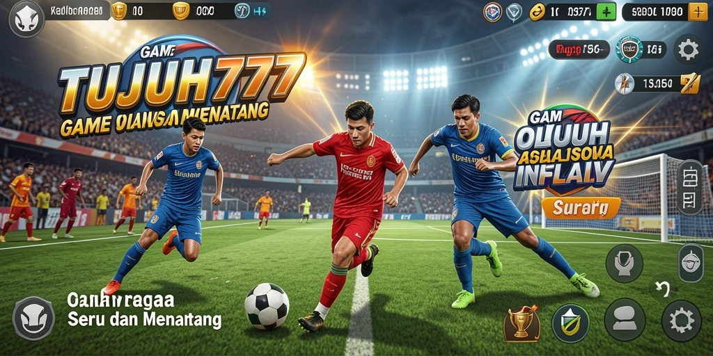 Tampilan seru gameplay TUJUH777 selama pertandingan olahraga.